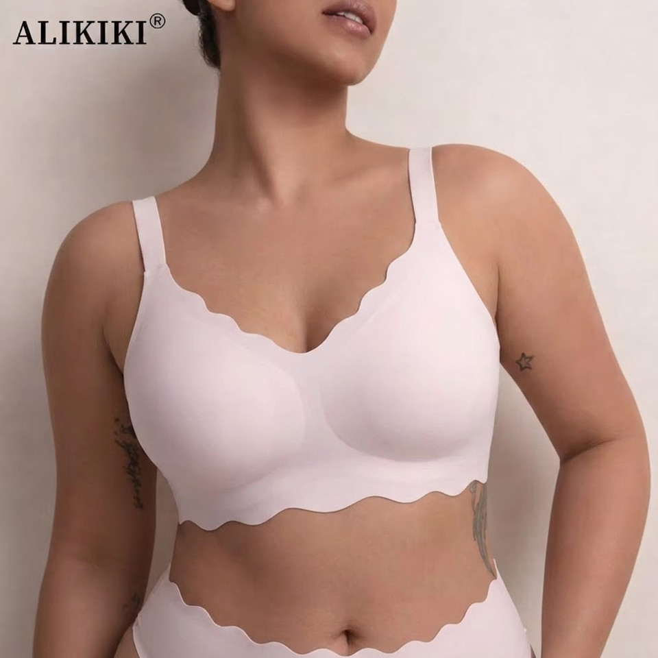 Bralette Wireless Soft - 심리스 무선 서포트 브라, 푸쉬업, 편안하고