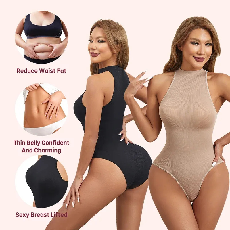 고탄성 바디수트 섹시 슬리브리스 크루넥 쉐이프웨어 여성 - Shapewear Bodysuit Firm 리뷰 및 가격