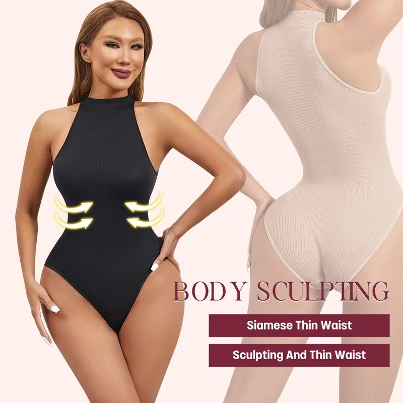 고탄성 바디수트 섹시 슬리브리스 크루넥 쉐이프웨어 여성 - Shapewear Bodysuit Firm 리뷰 및 가격