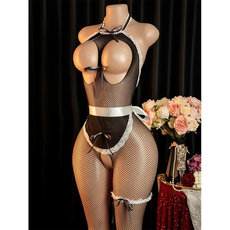 욕망적인 섹스 플레이 크로치리스 의상 성인 코스프레 포 - Bodystocking Fishnet 리뷰 및 가격