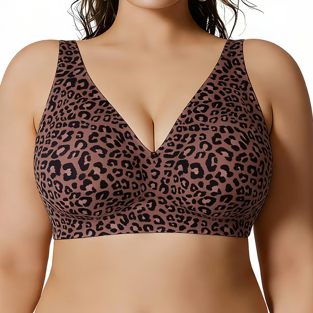 레오파드 프린트 무선 푸쉬업 브라렛 부드럽고 편안한 처 - Bralette Wireless Soft 리뷰 및 가격