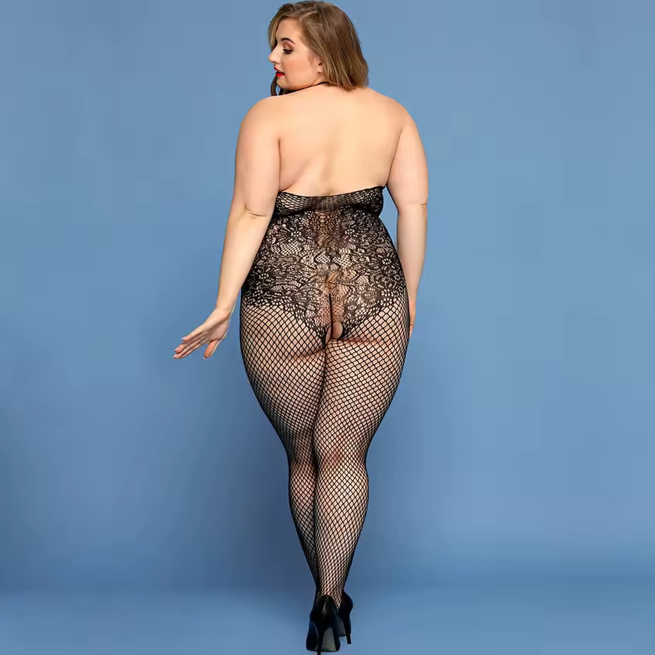 플러스 사이즈 가랑이없는 섹시한 란제리 Fishnet  - Bodystocking Fishnet 리뷰 및 가격
