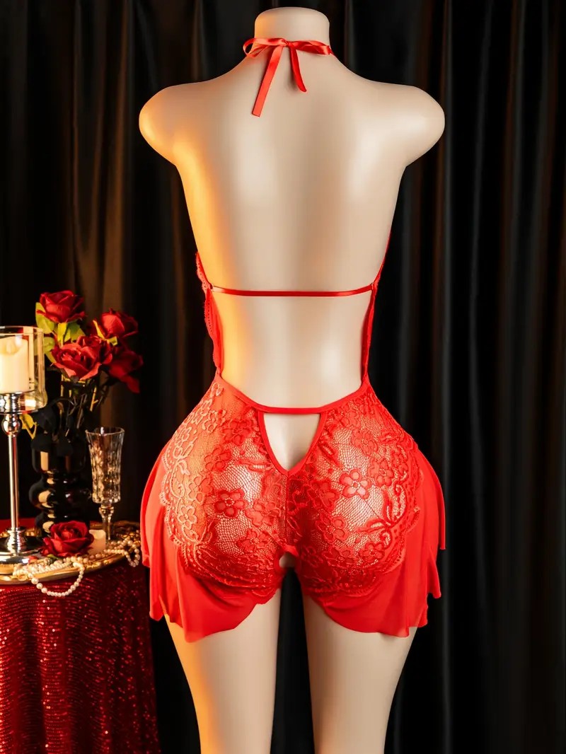 여성을위한 뜨거운 에로틱 한 가랑이없는 란제리 레이스  - Lace Teddy Lingerie 리뷰 및 가격